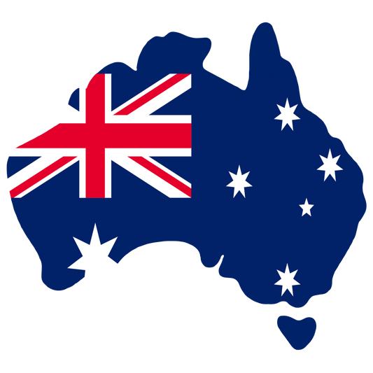 Australia Silhouette Flag