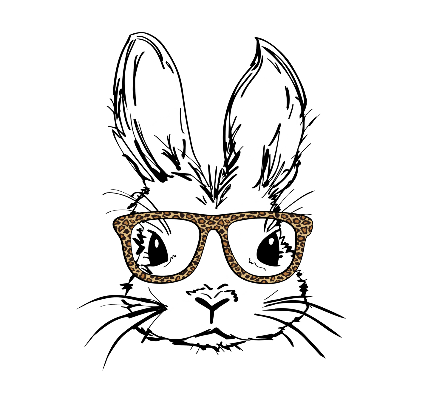 Bunny Leopard Glasses