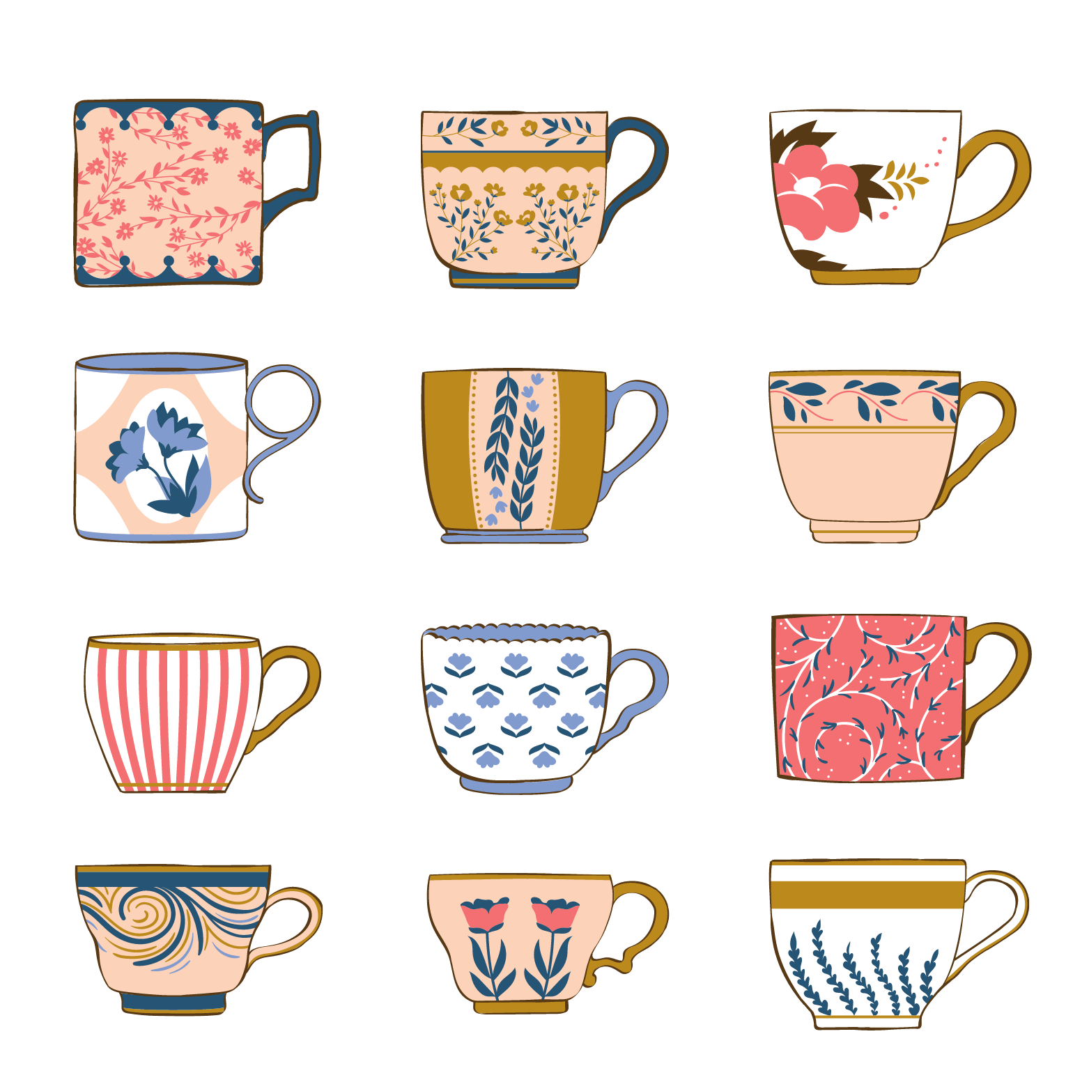 Tea Cups emilyjoycreations