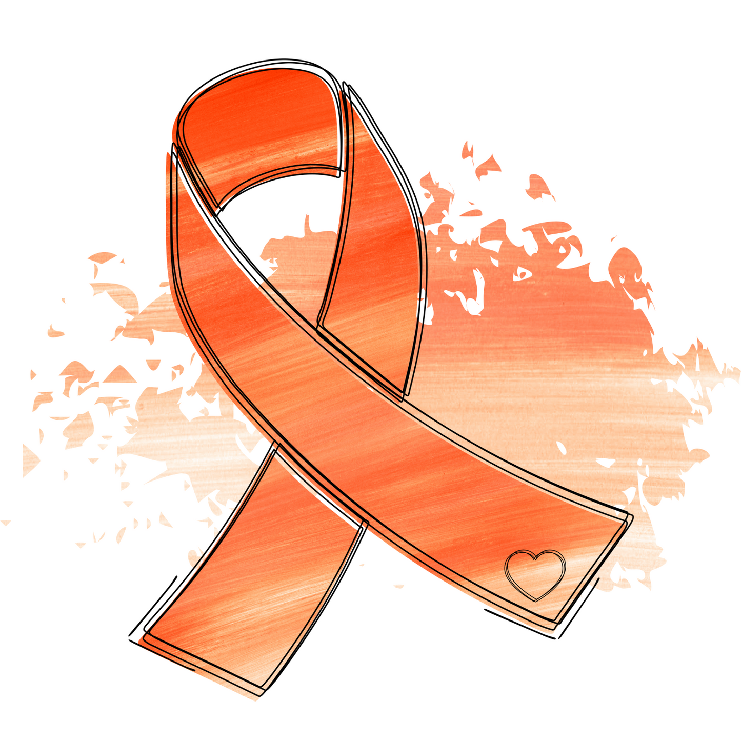 Orange Awareness Ribbon