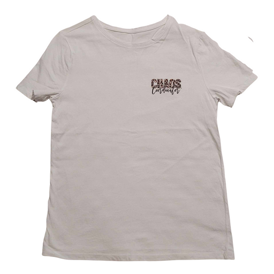 Chaos Coordinator Women's White Tee - Size Small