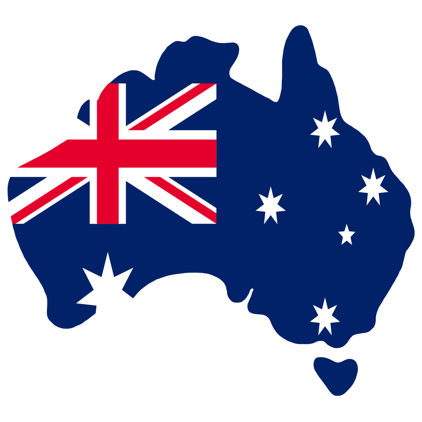 Australia Silhouette Flag