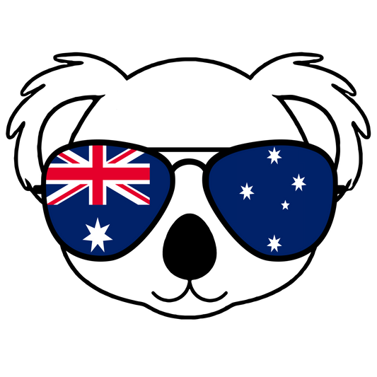 Koala Australian Flag Glasses